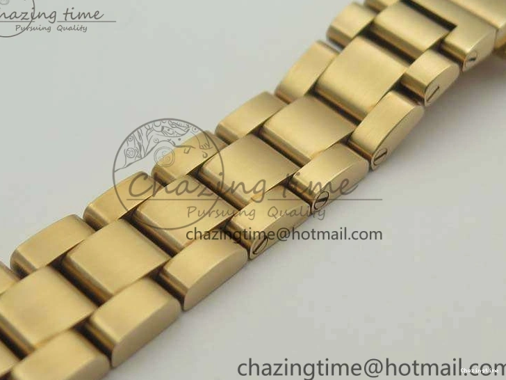 0209 Bright Aqua Terra Ladies 35mm RG V6F Best Edition Brown Dial On RG Bracelet A 8101